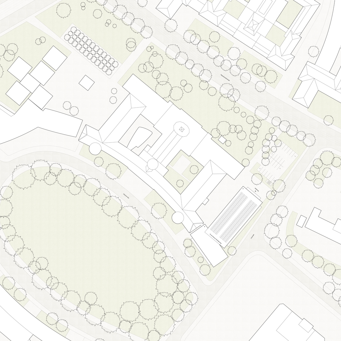 Lageplan Erweiterungsbau Deutsche Nationalbibliothek Leipzig