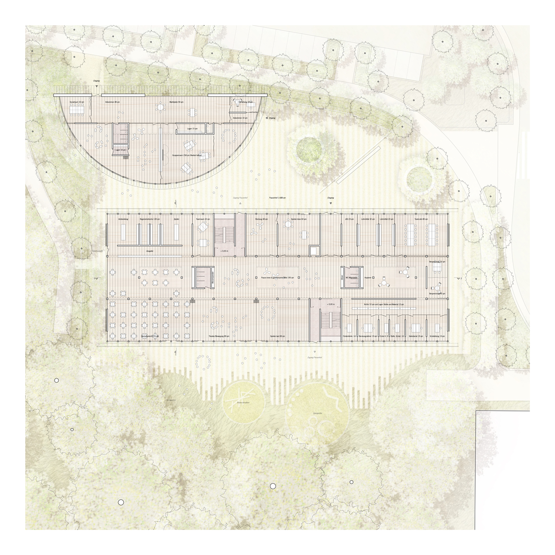 Grundschule und Hort Stockstadt am Main - Grundriss EG